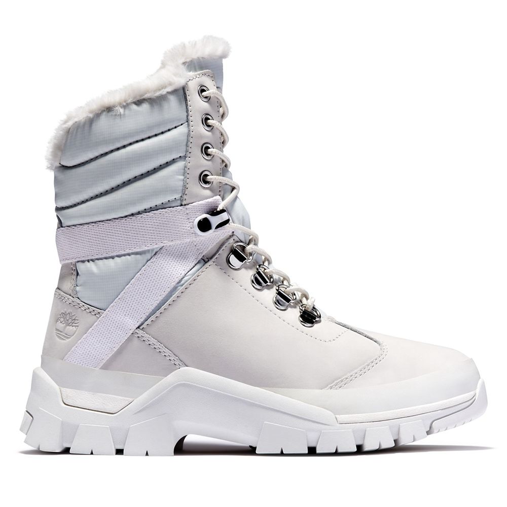 Botas de Nieve Timberland Mujer Jenness Falls Waterproof Insulated Blancas - Chile XAF-253716